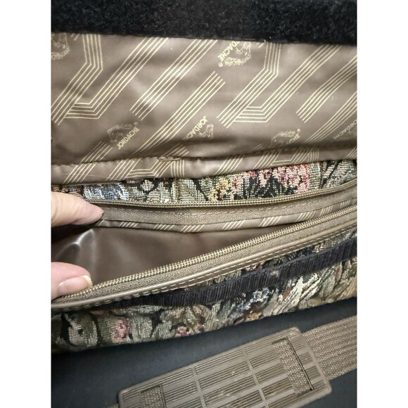 Jordache Ladies Carry On Tapestry Luggage Bag Vintage 15wx9dx7h - Picture 13 of 15